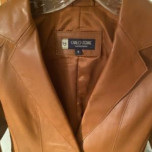 Carlo Ferre Genuine leather jacket Size 4